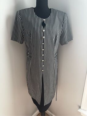 Vintage Miss Dorby Sheath Dress Pinstripe